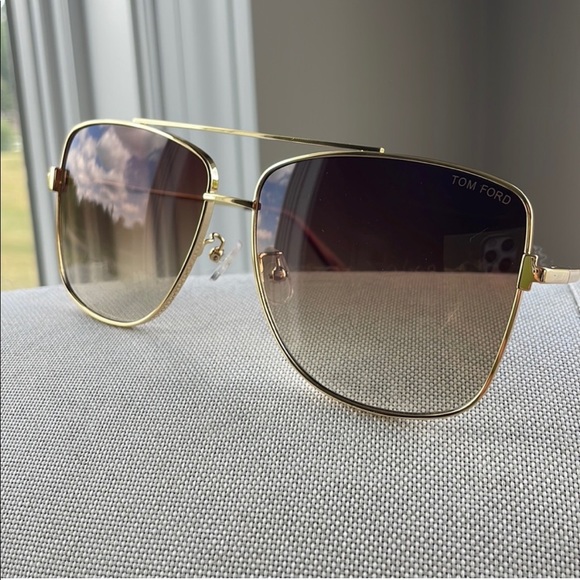 Tom Ford Accessories - TOM FORD Reggie gradient 61mm polarized aviator sunglasses